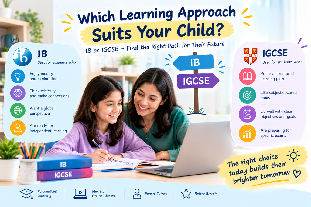 Choosing the right learning approach for your child by comparing IB and IGCSE, including inquiry-based learning