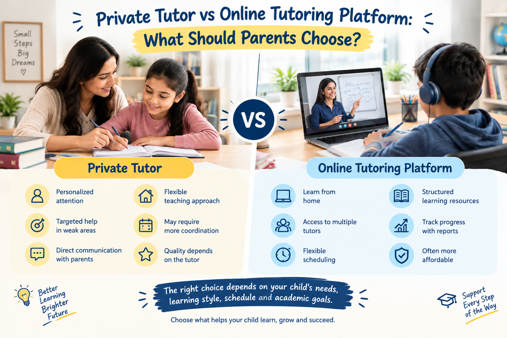 Private Tutor vs Online Tutoring Platform